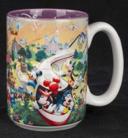 Disney Disneyland Resorts Monorail w/ Characters Grandma 3D Coffee Mug